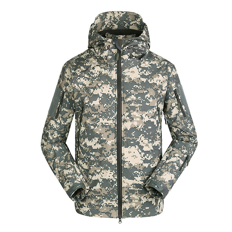 WildKing Herren Outdoor Hiking Jagd Fleece Taktische Camouflage Jacke G210