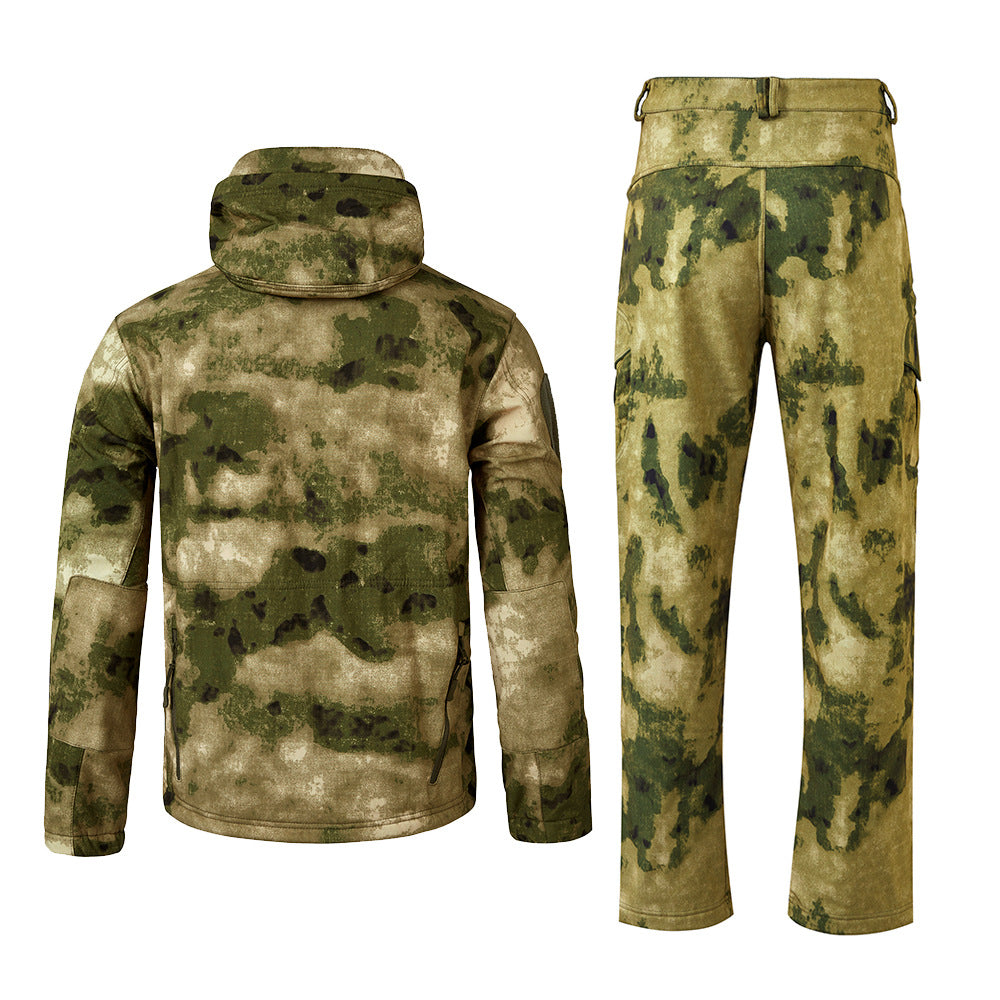 WildKing Herren Outdoor Softshell Fleece Jagd Camouflage Set G21