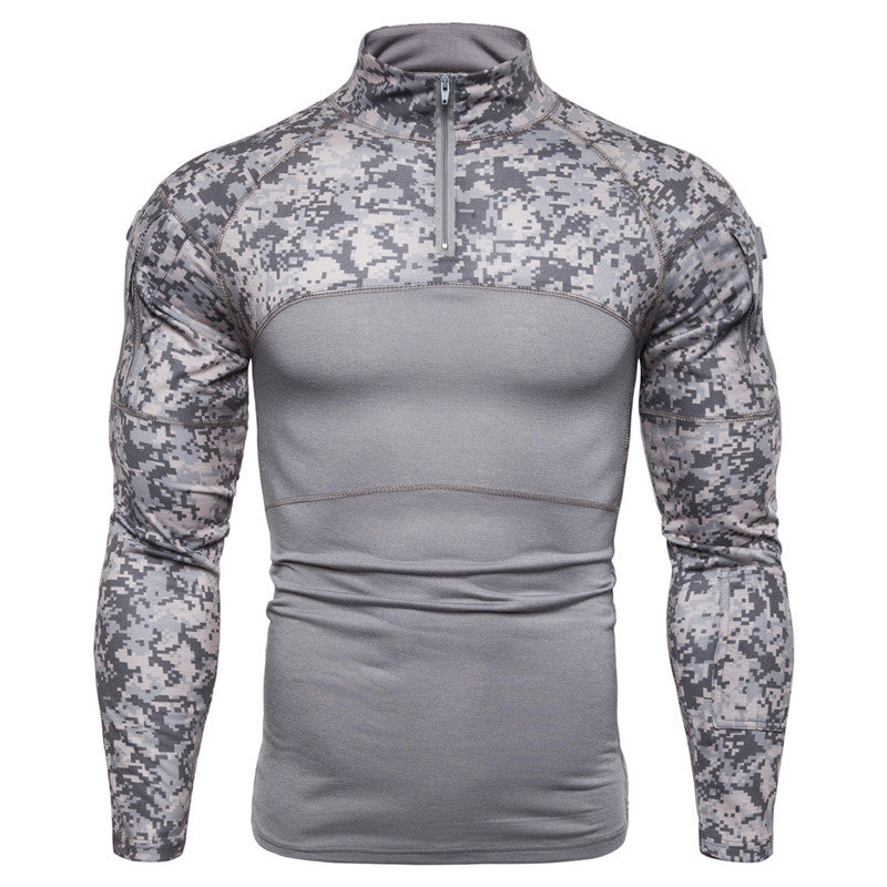 WildKing Herren Camouflage Langarmshirt Q1058 – Schnell Trocknend