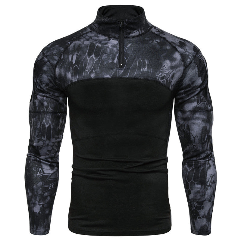 WildKing Herren Camouflage Langarmshirt Q1058 – Schnell Trocknend