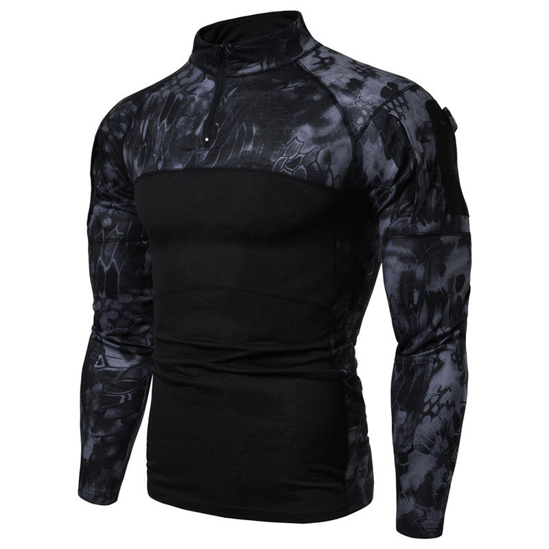 WildKing Herren Camouflage Langarmshirt Q1058 – Schnell Trocknend