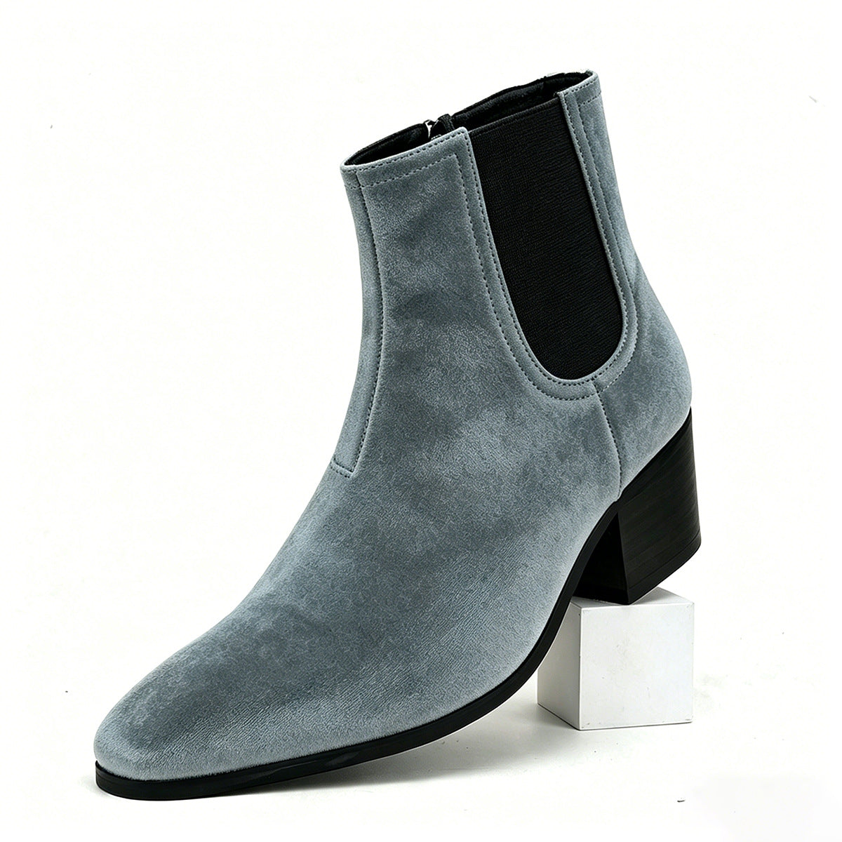 WildKing Herren Chelsea Boots aus Veloursleder – Klassische Wildleder-Stiefeletten B8010