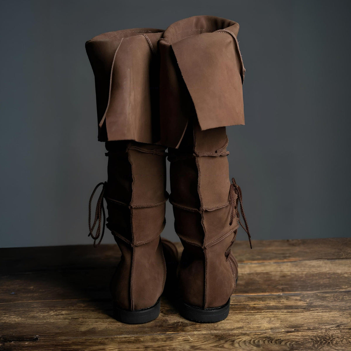 WildKing Herren Vintage Mittelalter Renaissance Stiefel B1545
