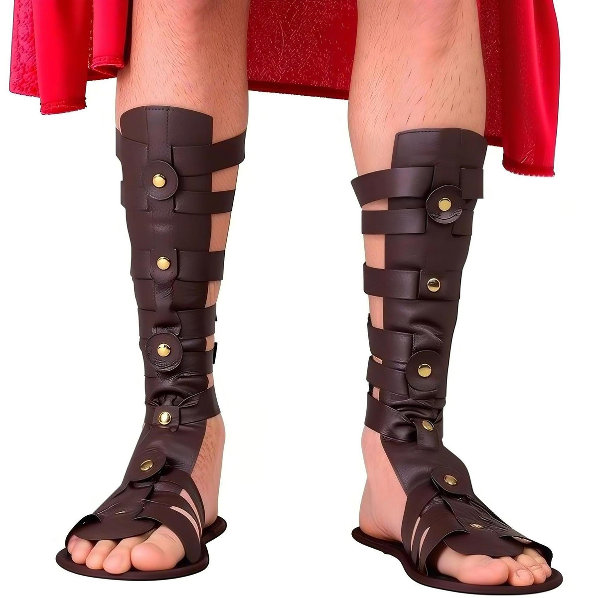 WildKing Herren Vintage Römische Gladiator-Sandalen B1745