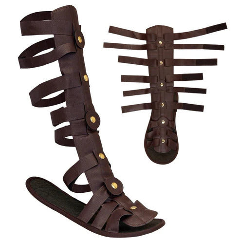 WildKing Herren Vintage Römische Gladiator-Sandalen B1745