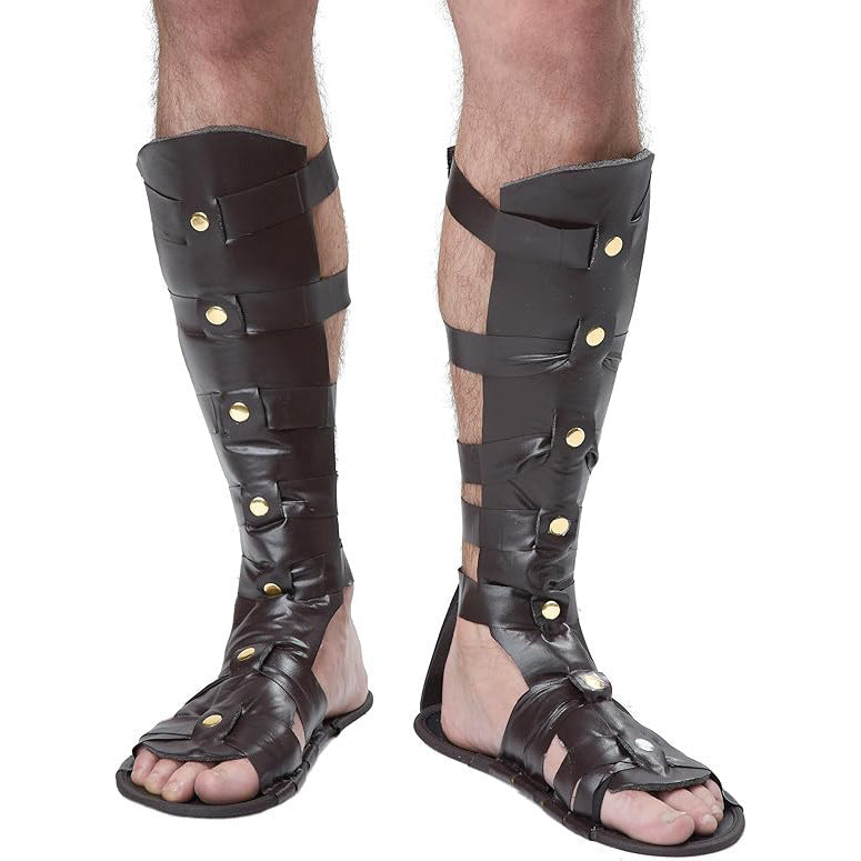 WildKing Herren Vintage Römische Gladiator-Sandalen B1745