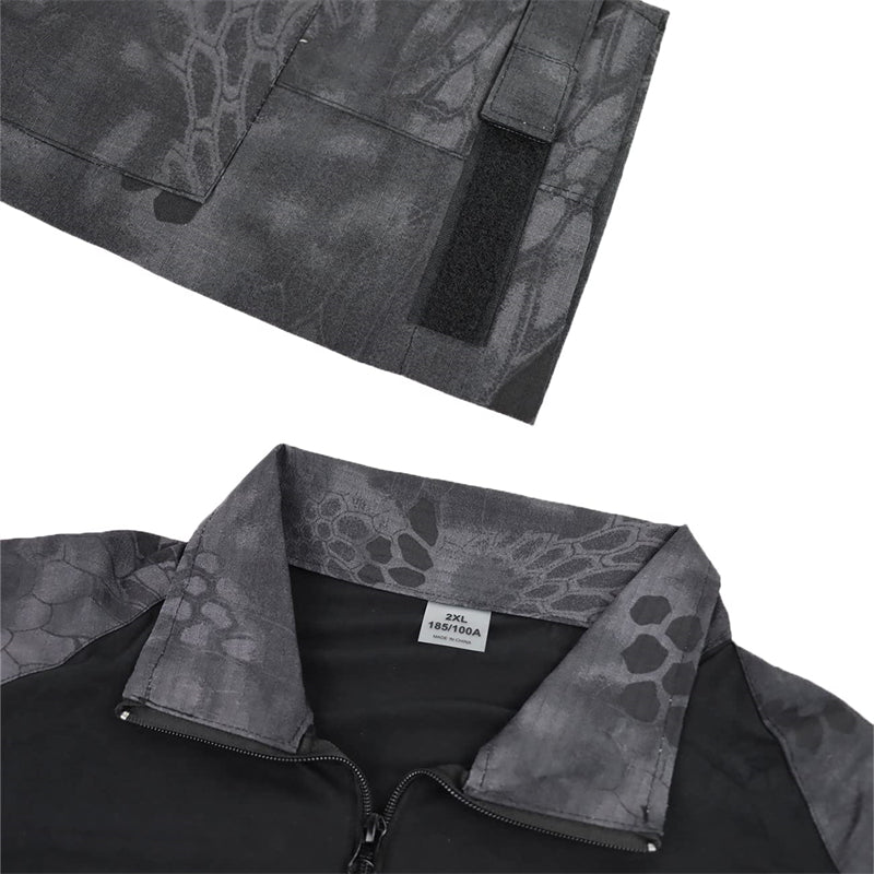 Wildking Herren Outdoor Combat Shirt Black Python