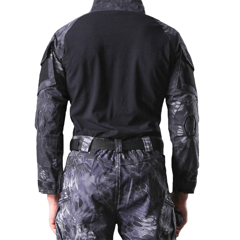 Wildking Herren Outdoor Combat Shirt Black Python