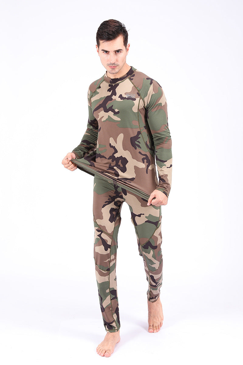 WildKing Herren Camo Thermo Schnelltrocknendes Schweißableitendes Unterwäsche Set G7