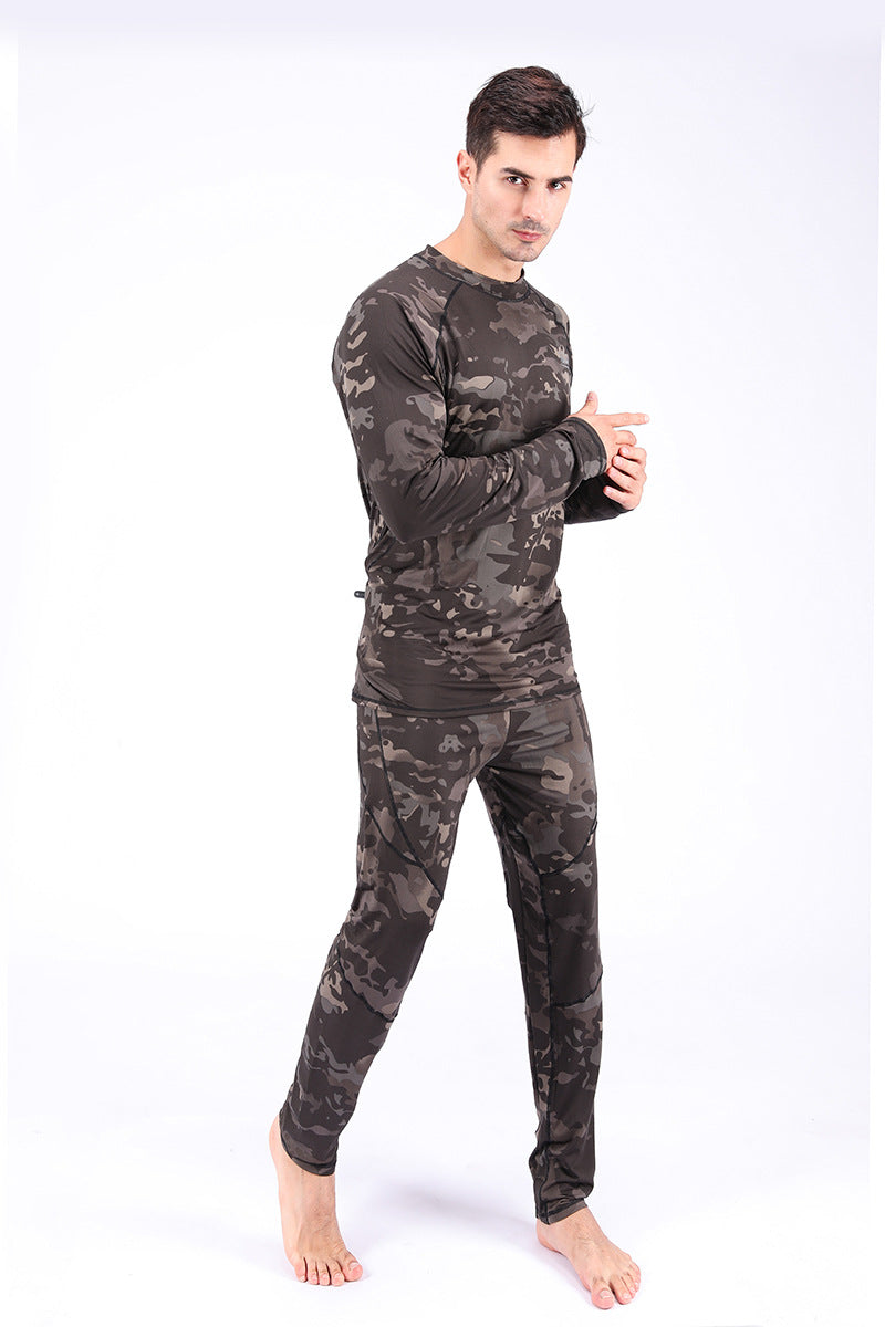 WildKing Herren Camo Thermo Schnelltrocknendes Schweißableitendes Unterwäsche Set G7