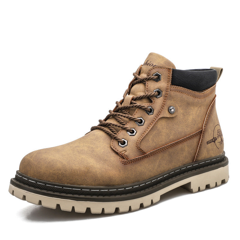 WildKing Herren Wasserdichte Mid-Cut Sicherheits-Arbeitsstiefel B2056 – Mit Stahlkappe, Rutschfest & Robust für Outdoor & Bau