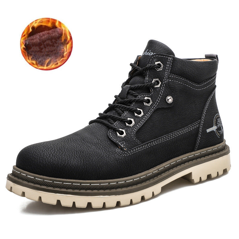 WildKing Herren Wasserdichte Mid-Cut Sicherheits-Arbeitsstiefel B2056 – Mit Stahlkappe, Rutschfest & Robust für Outdoor & Bau