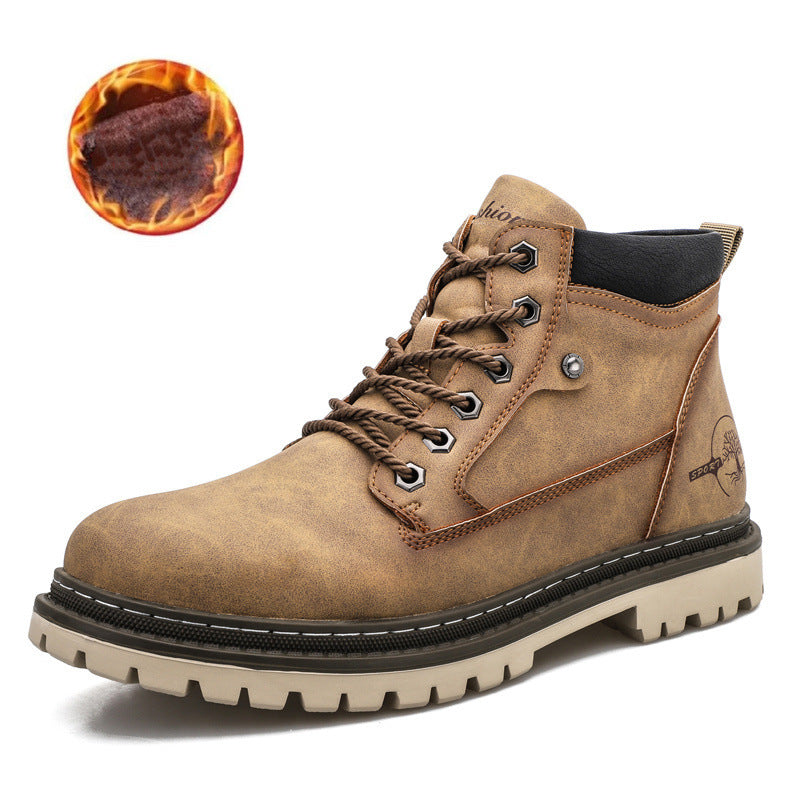 WildKing Herren Wasserdichte Mid-Cut Sicherheits-Arbeitsstiefel B2056 – Mit Stahlkappe, Rutschfest & Robust für Outdoor & Bau