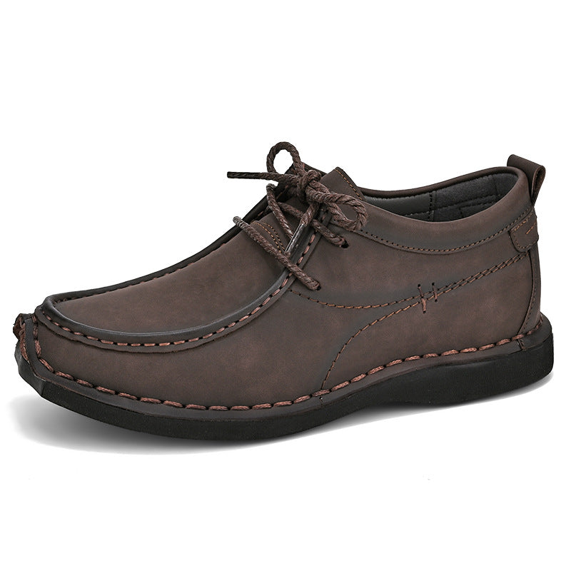 WildKing Herren Erhöhte Leder-Loafers mit Weicher Sohle, Rutschfest und Schnürung B5876