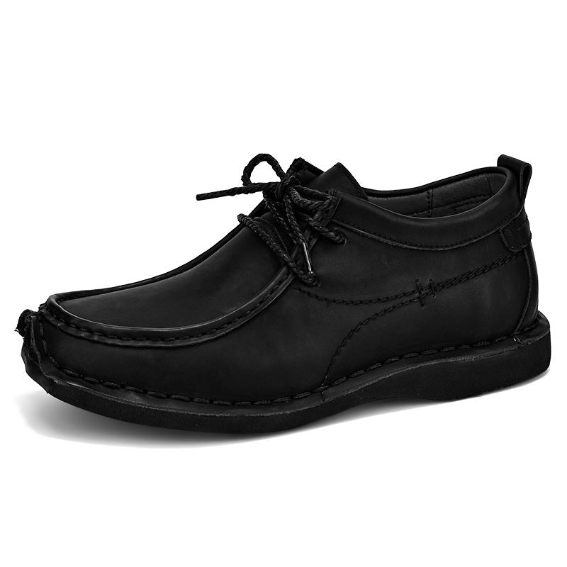 WildKing Herren Erhöhte Leder-Loafers mit Weicher Sohle, Rutschfest und Schnürung B5876
