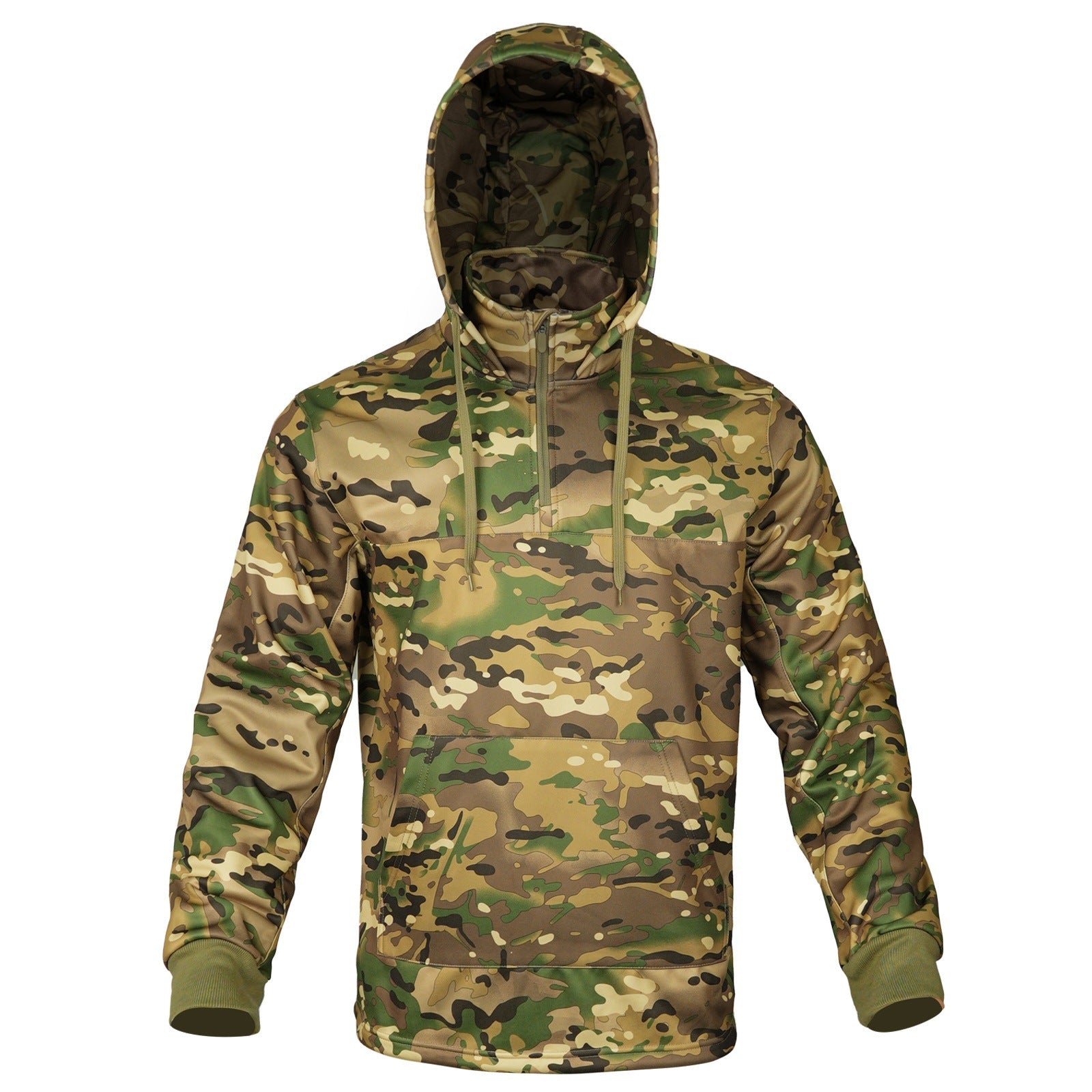 Wildking Herren Jagd Fleece Hoodie – Bionic Tree Camouflage