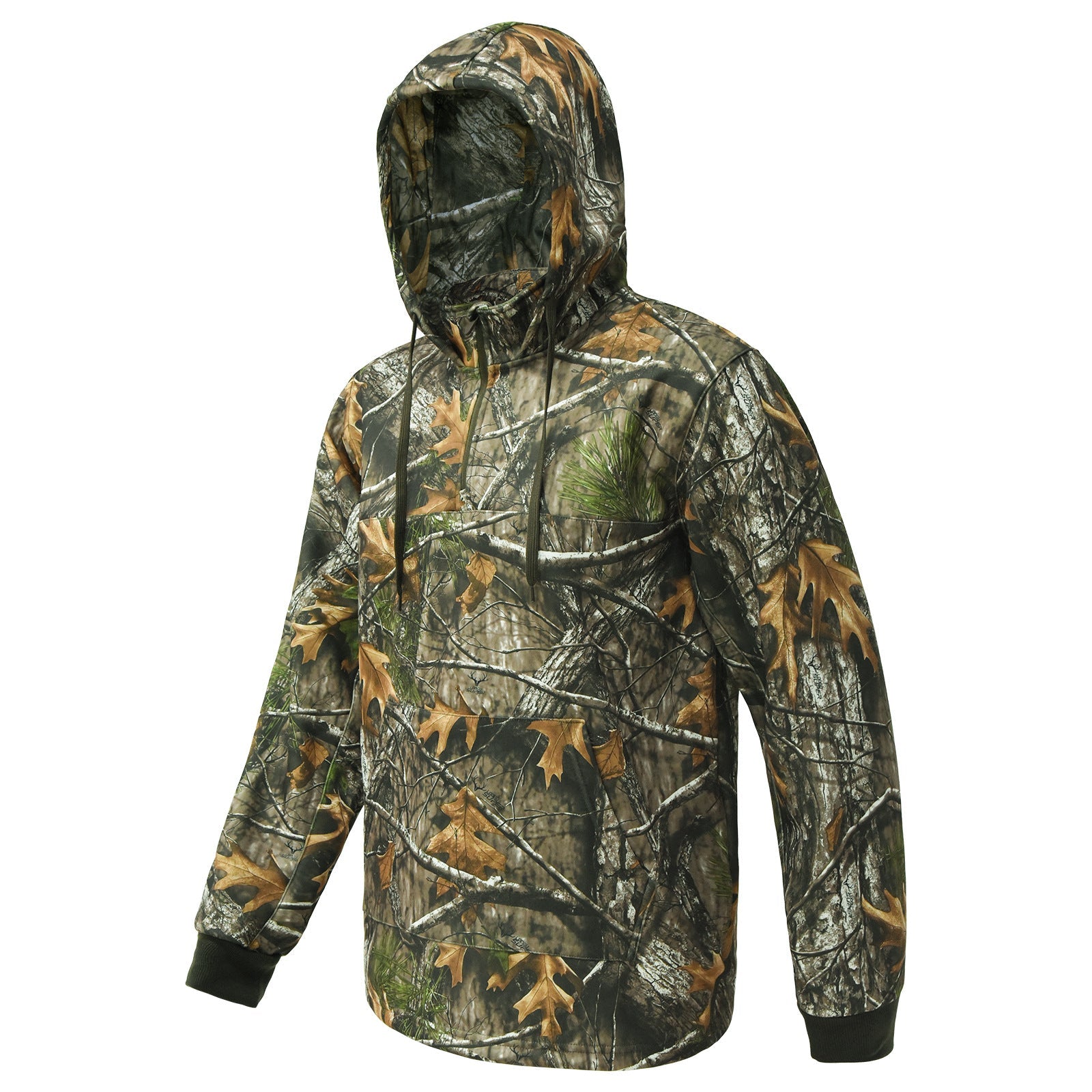 Wildking Herren Jagd Fleece Hoodie – Bionic Tree Camouflage