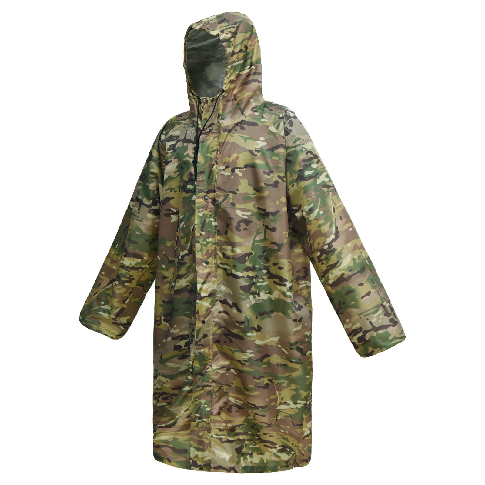 WildKing Langer Wander-Poncho – Wasserdicht, Leicht & Camouflage Einteiler für Outdoor und Abenteuer
