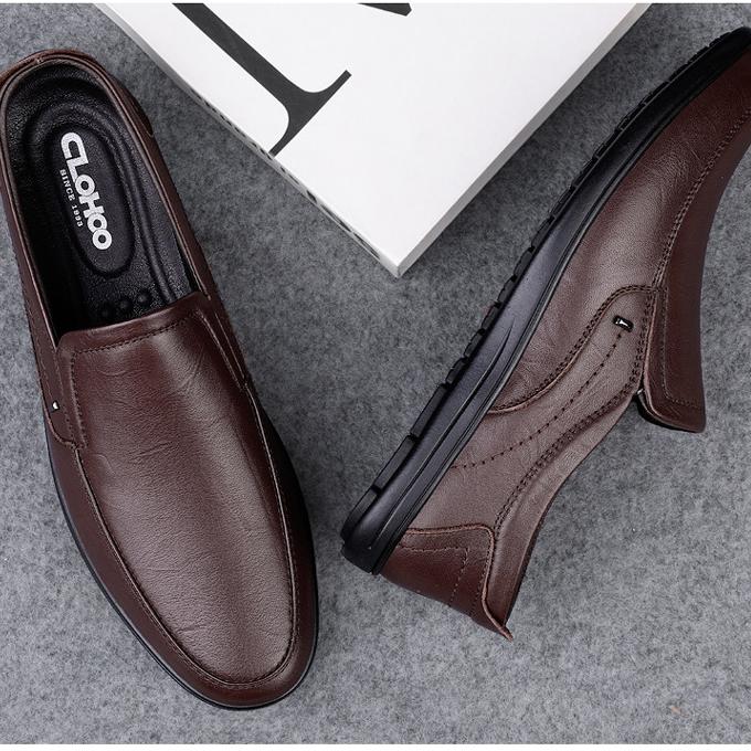 Wildking Herren Business Casual Leder Loafers 6.5