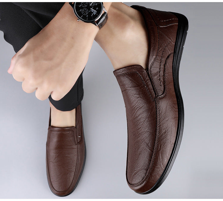 Wildking Herren Business Casual Leder Loafers 6.5