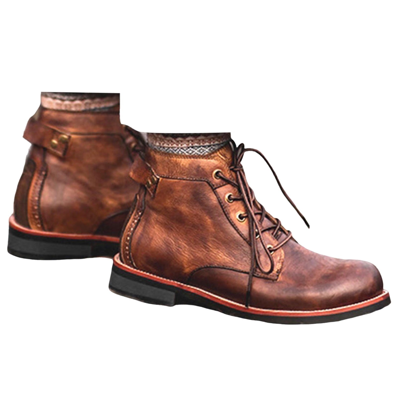 Wildking Herren Business Leder Western Cowboy Boots 6078