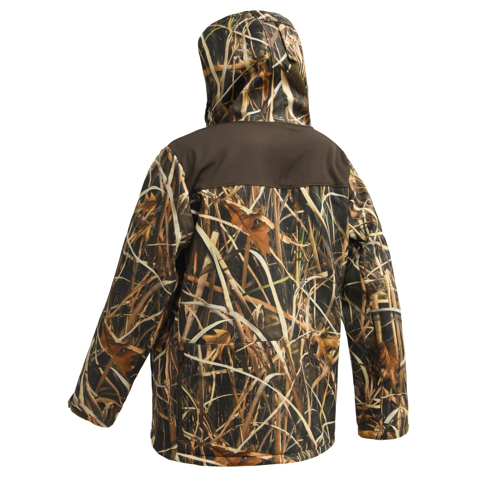 Wildking Herren Camouflage Locker Geschnittene Softshell-Jacke mit Kapuze – Wasserdicht, Antistatisch & Abriebfest – B272