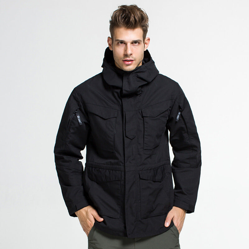 Wildking Herren Camouflage Bergsteiger-Jacke – Wasserdicht & Robust – M65