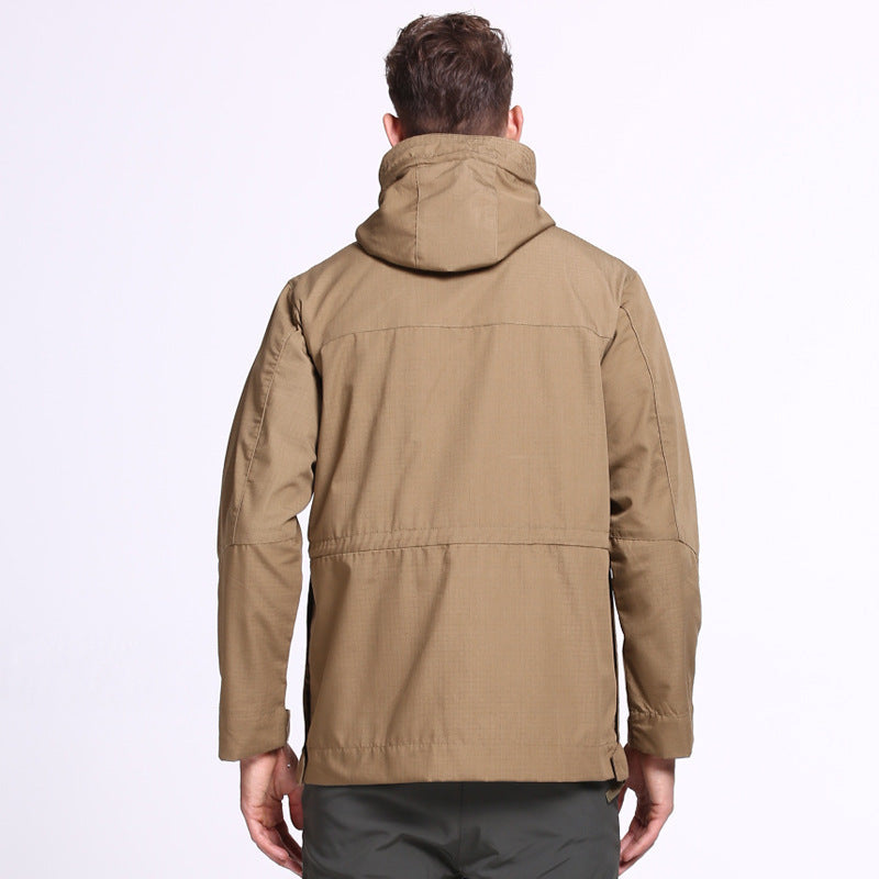 Wildking Herren Camouflage Bergsteiger-Jacke – Wasserdicht & Robust – M65