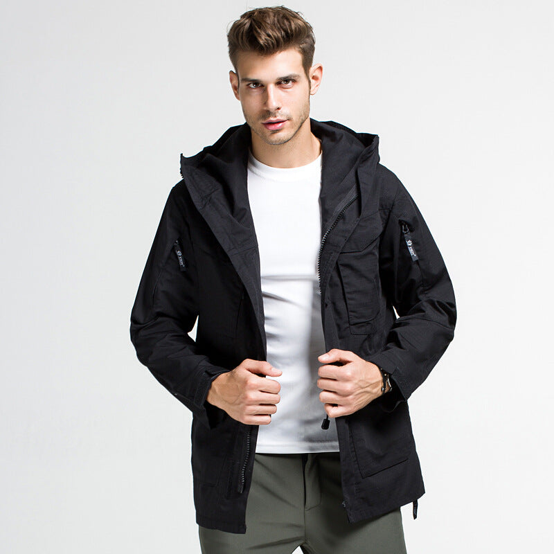 Wildking Herren Camouflage Bergsteiger-Jacke – Wasserdicht & Robust – M65