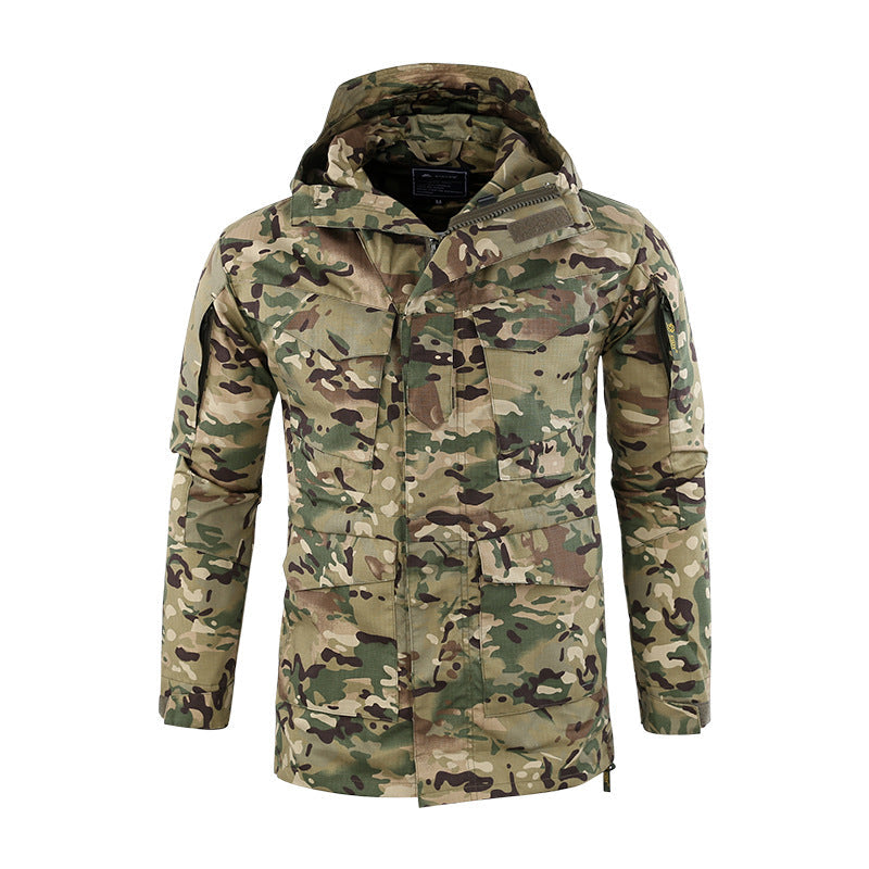 Wildking Herren Camouflage Bergsteiger-Jacke – Wasserdicht & Robust – M65