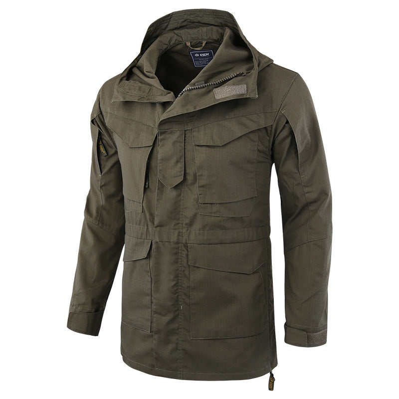 Wildking Herren Camouflage Bergsteiger-Jacke – Wasserdicht & Robust – M65