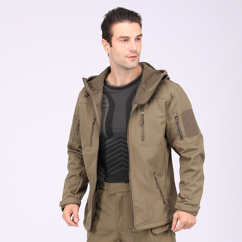 Wildking Herren Camouflage Softshell-Bergsteigerjacke – Wasserdicht & Winddicht – A013