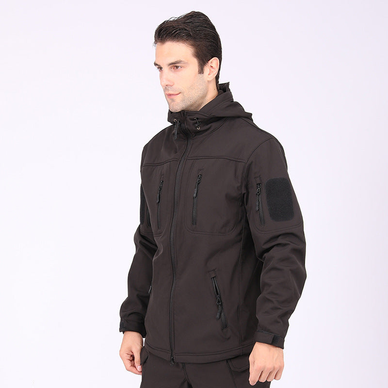 Wildking Herren Camouflage Softshell-Bergsteigerjacke – Wasserdicht & Winddicht – A013