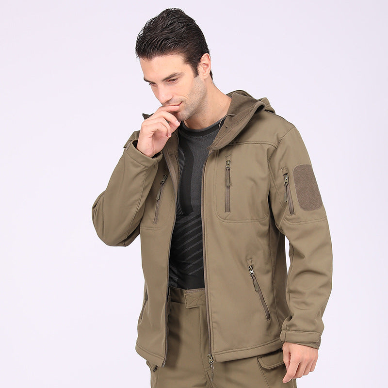Wildking Herren Camouflage Softshell-Bergsteigerjacke – Wasserdicht & Winddicht – A013