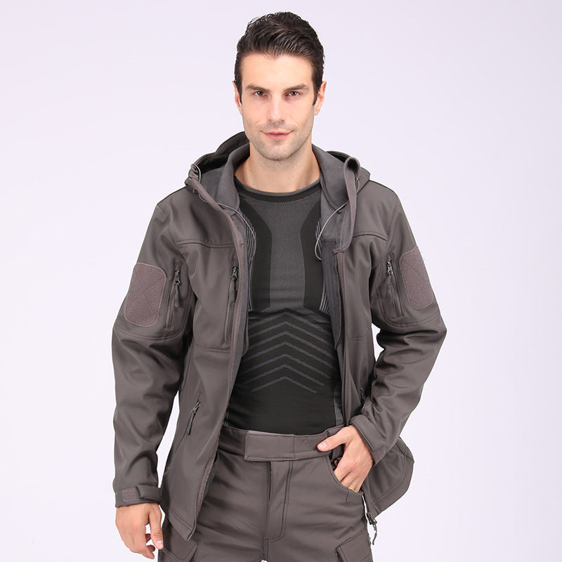 Wildking Herren Camouflage Softshell-Bergsteigerjacke – Wasserdicht & Winddicht – A013