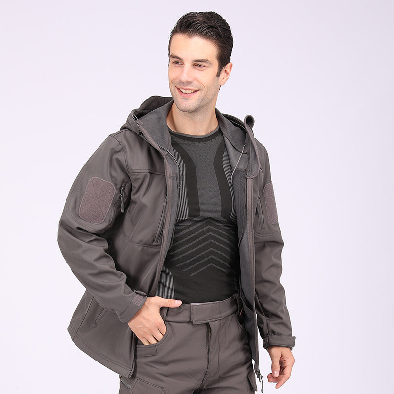 Wildking Herren Camouflage Softshell-Bergsteigerjacke – Wasserdicht & Winddicht – A013