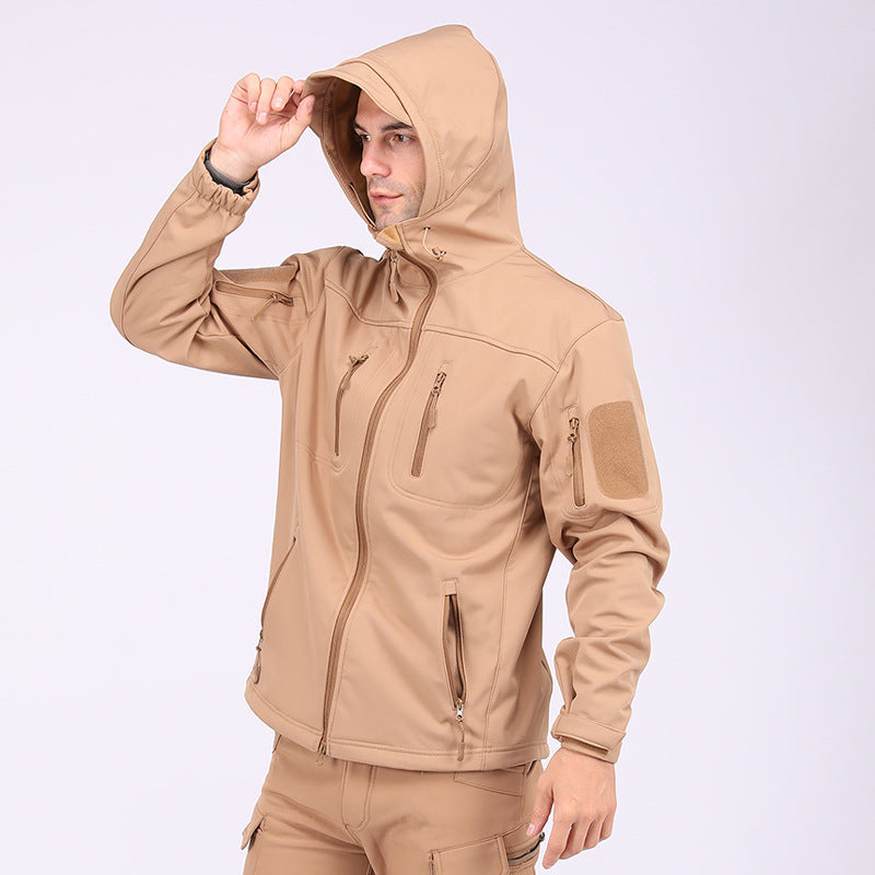 Wildking Herren Camouflage Softshell-Bergsteigerjacke – Wasserdicht & Winddicht – A013