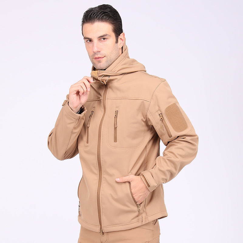 Wildking Herren Camouflage Softshell-Bergsteigerjacke – Wasserdicht & Winddicht – A013