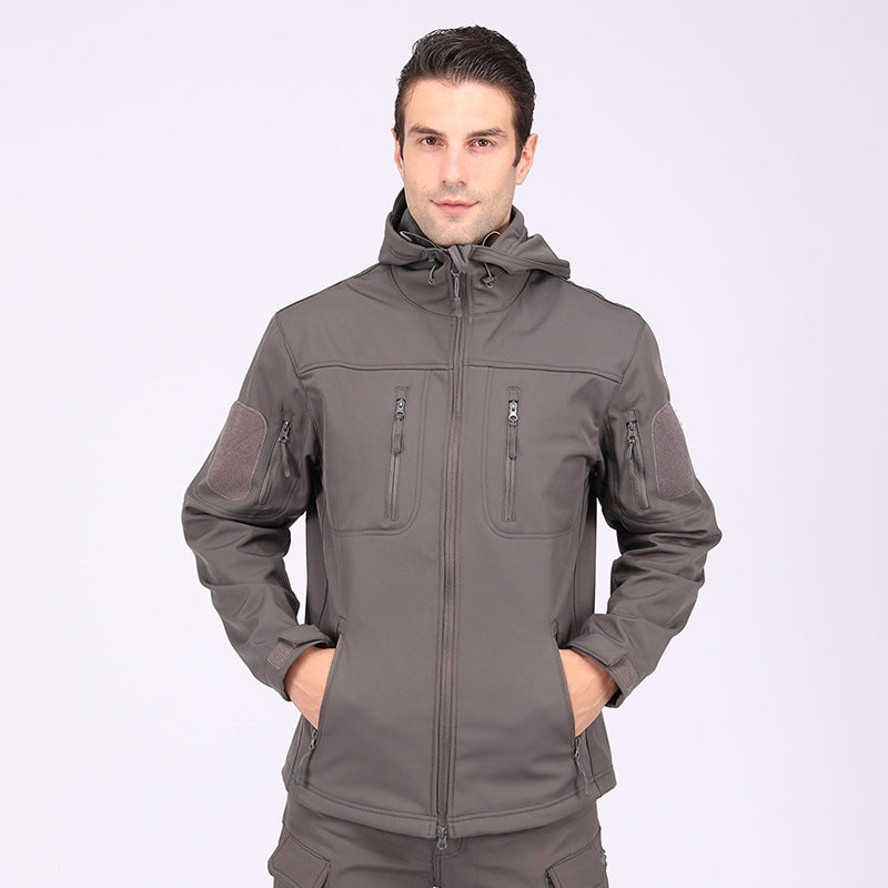 Wildking Herren Camouflage Softshell-Bergsteigerjacke – Wasserdicht & Winddicht – A013
