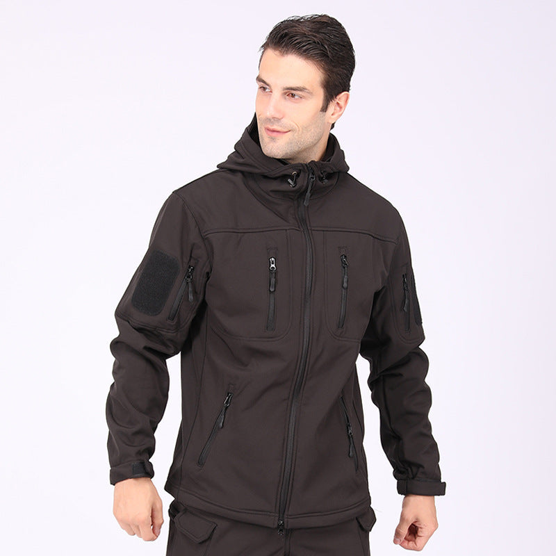 Wildking Herren Camouflage Softshell-Bergsteigerjacke – Wasserdicht & Winddicht – A013
