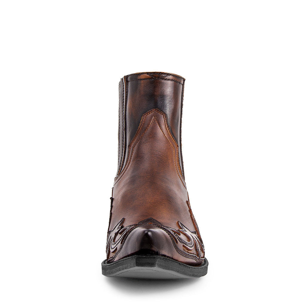 Wildking Herren Klassische Bestickte Western Cowboy Boots 9092 – Rundspitze