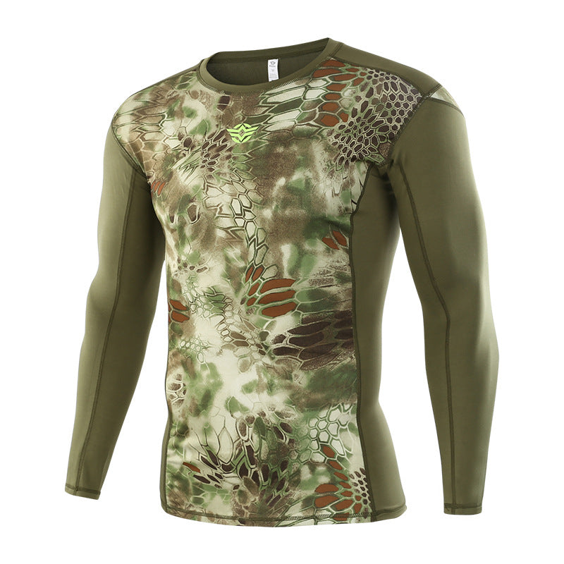 WildKing Herren Tactical Langarmshirt Q1060 – Schnell Trocknend, Camouflage