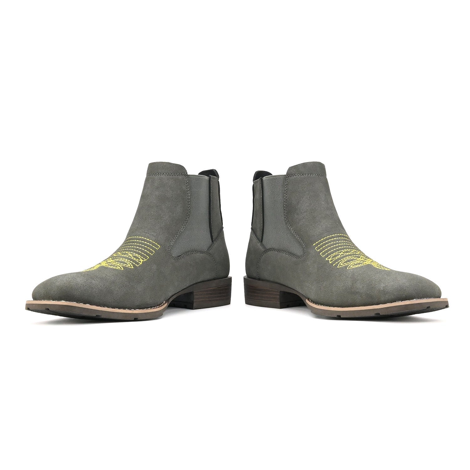 Wildking Herren Bestickte Slip-On Chelsea Boots B3045 – Stilvolle Stiefeletten mit Charakter