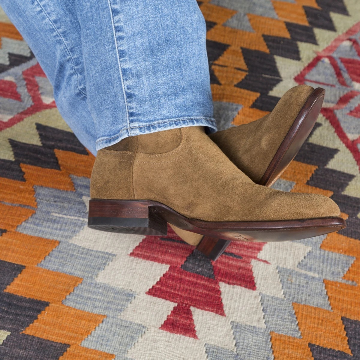 Wildking Herren Modische Wildleder Western-Stiefeletten 2603