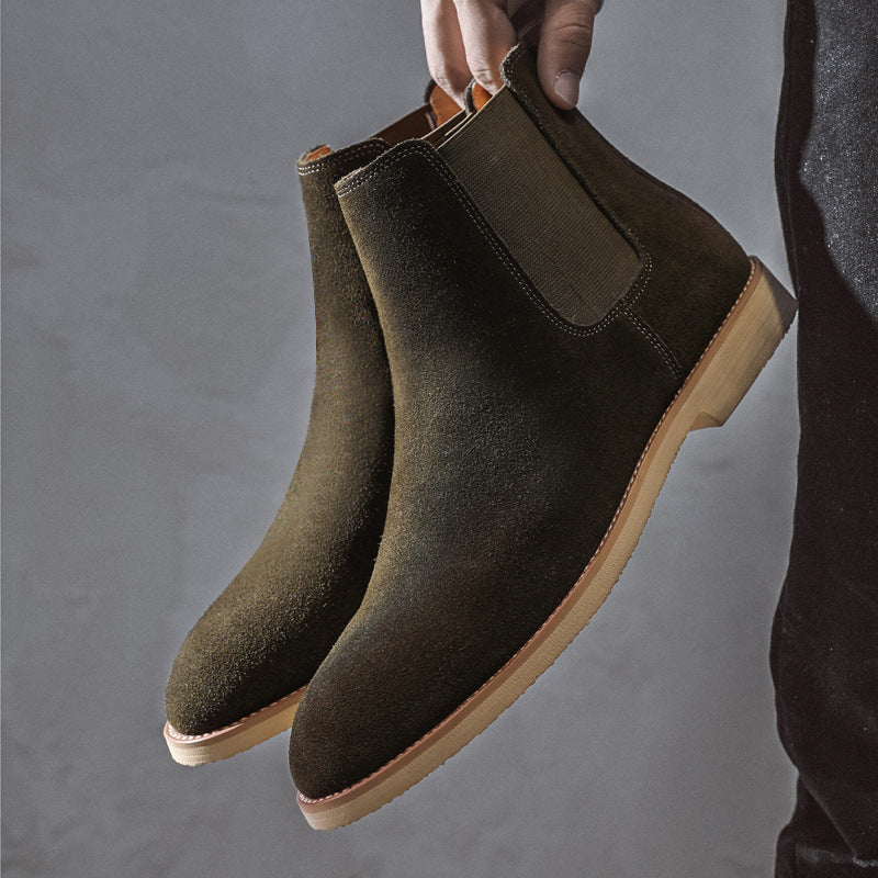 WildKing Herren Chelsea Boots aus Echtem Leder – Herbst & Winter Q4538