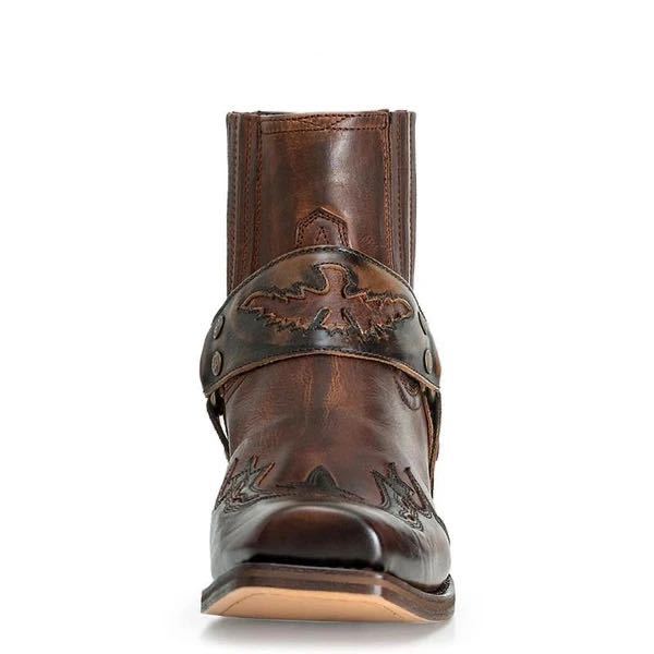 Wildking Herren Handgefertigte Western-Cowboystiefel aus Leder mit Stickerei – Modell 3018-2