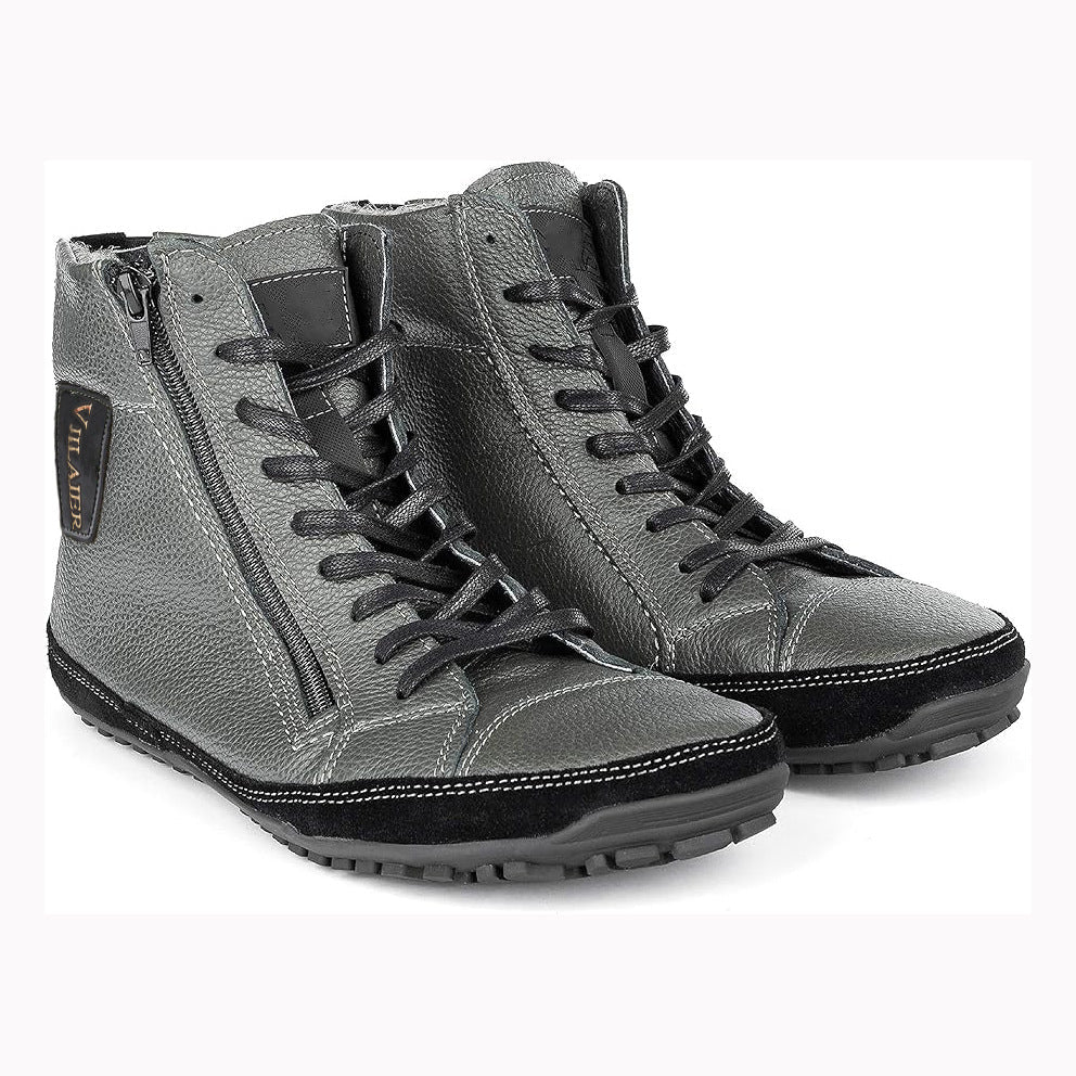 Wildking Herren Handgefertigte Barfuß-Stiefel aus Samt – Schneestiefel 1125