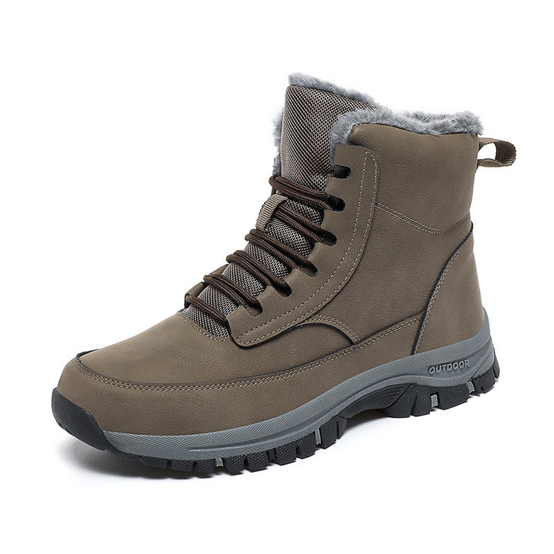 Wildking Herren High-Top Gefütterte Schneestiefel mit Fleece-Futter C4240