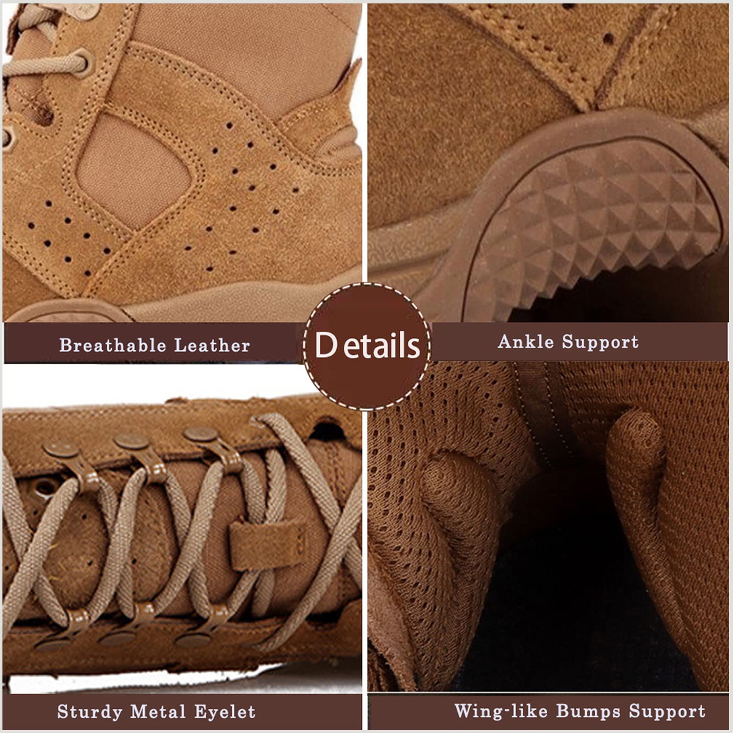 WildKing Herren B3764 – High-Top Outdoor Trekking & Combat Boots