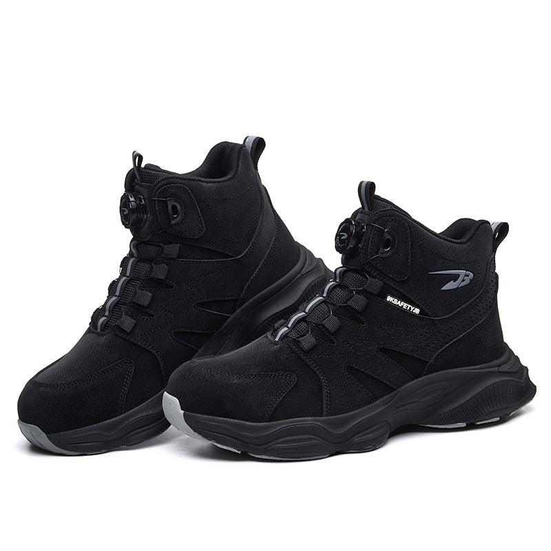 Wildking Herren Sicherheitsstiefel mit Drehverschluss – Stahlkappe & Durchtrittschutz R052